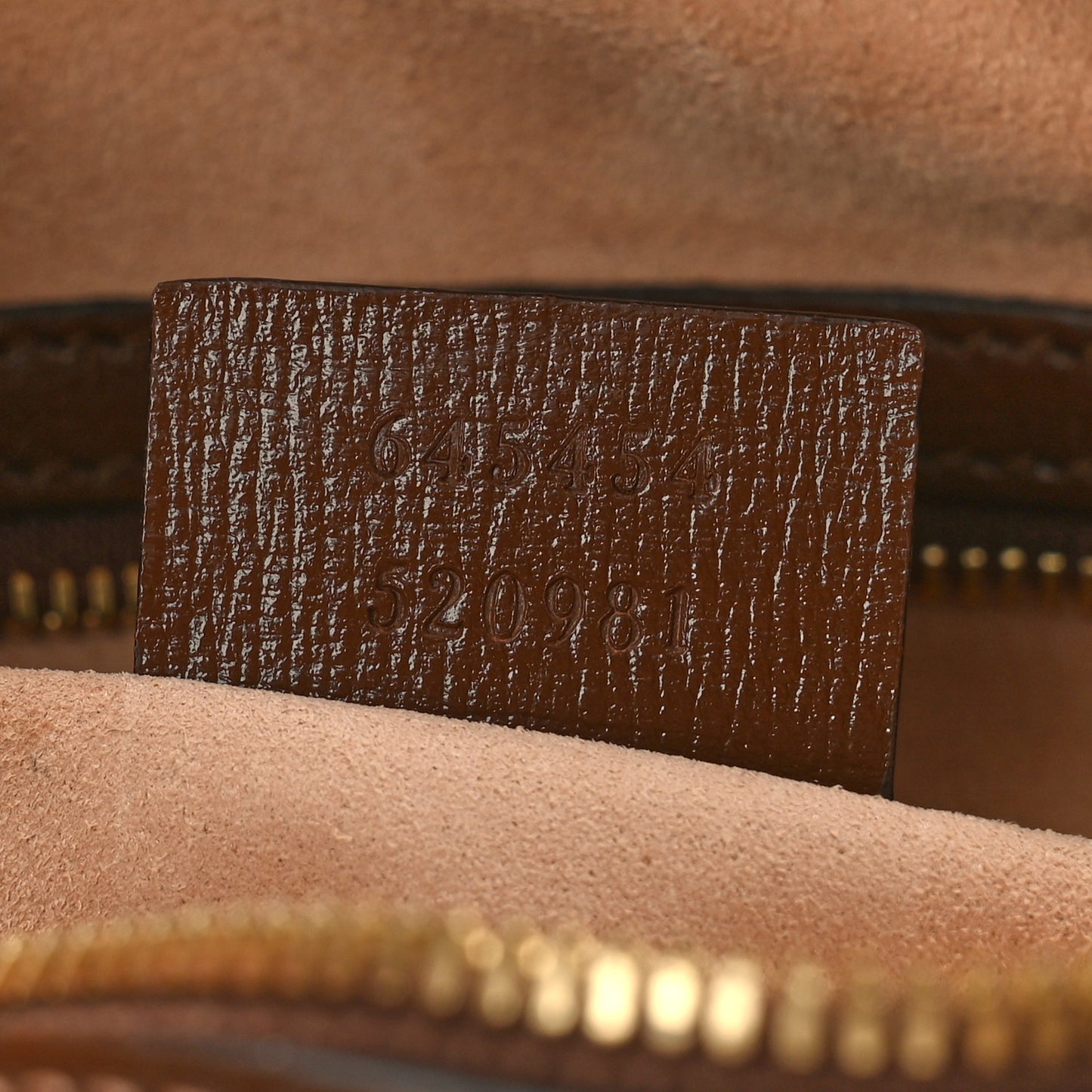 GG Supreme Monogram Small Horsebit 1955 Shoulder Bag Beige Brown Sugar