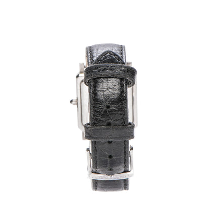 Tiffany Stainless Steel Alligator 24mm Atlas Square Quartz Watch 4 of 10