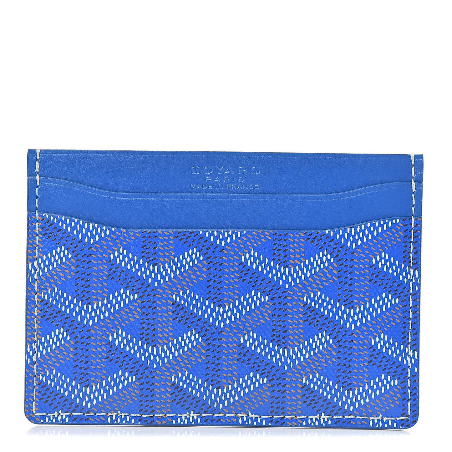 Goyardine Saint Sulpice Card Holder Sky Blue
