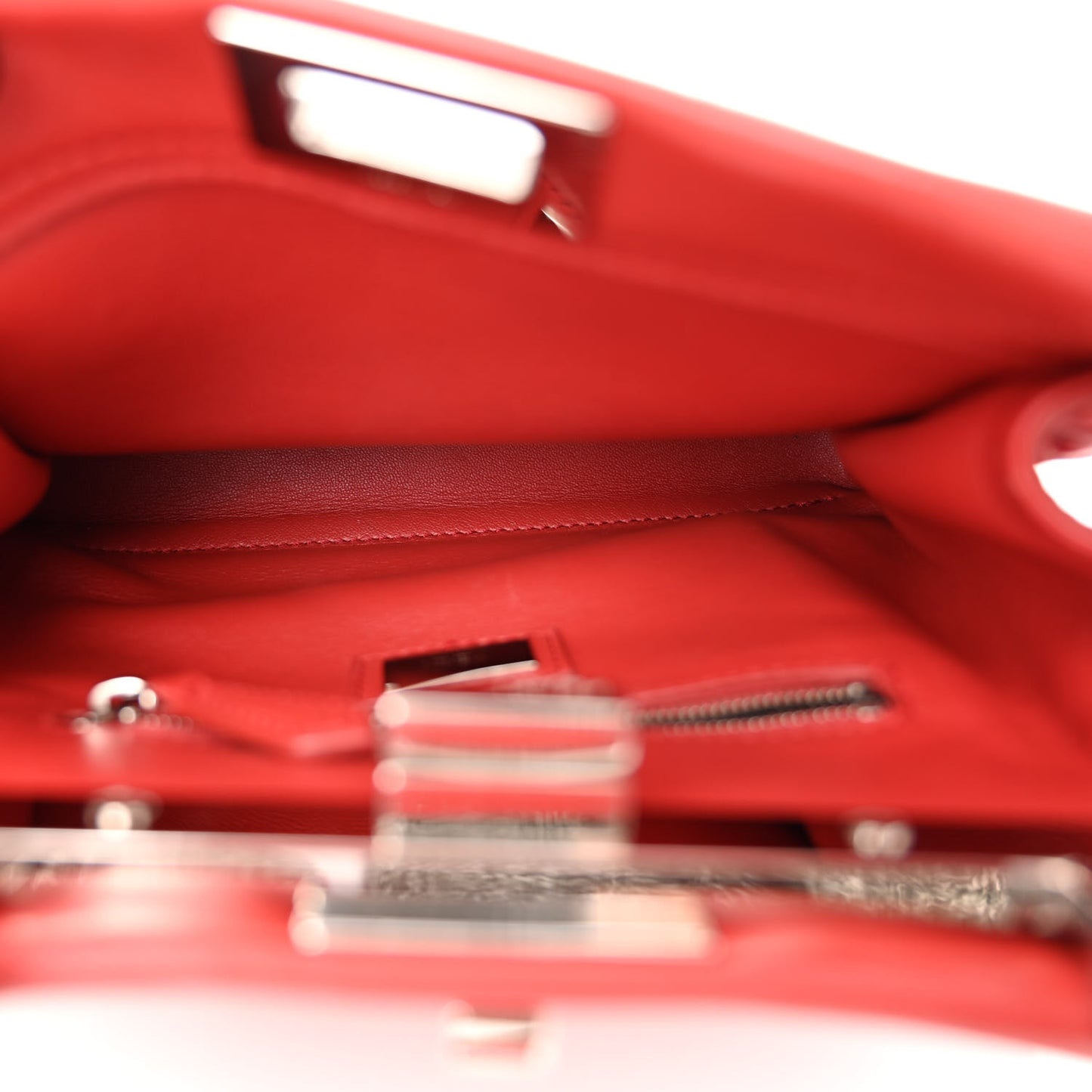 Nappa Lace Up Mini Peekaboo Iconic Satchel Bloody Mary
