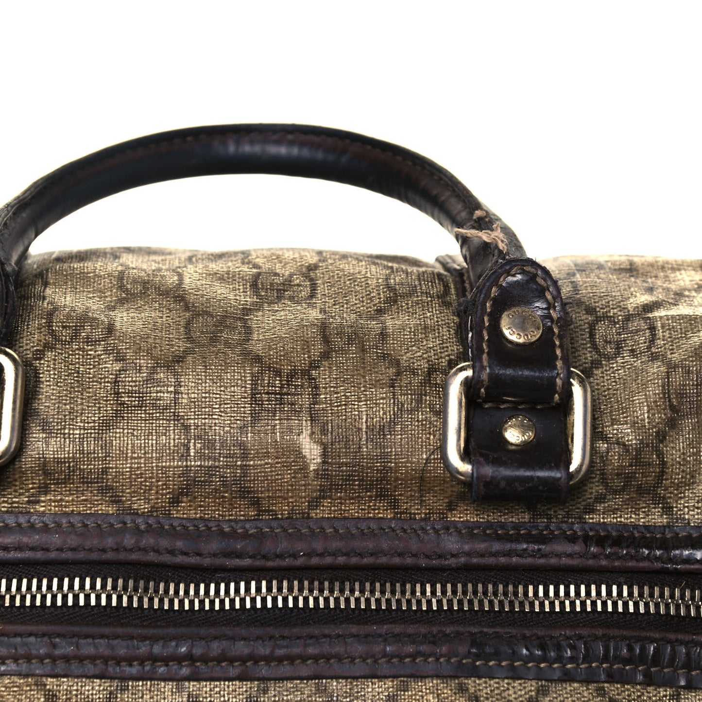 GG Plus Monogram Medium Joy Boston Dark Brown