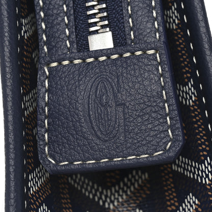 Goyard Goyardine Jouvence GM Toiletry Pouch Navy 6 of 7