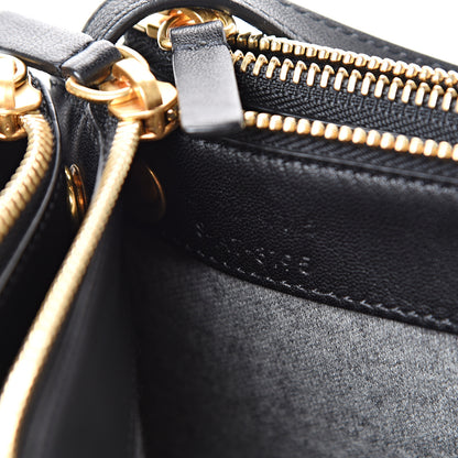 Celine Lambskin Large Trio Crossbody Bag Black 8 of 11