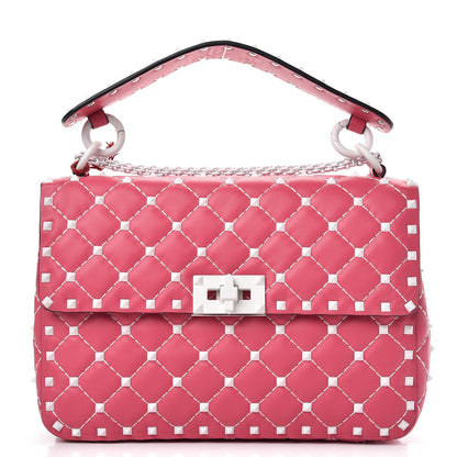 Valentino Garavani Lambskin Medium Free Rockstud Spike Shoulder Bag Shadow Pink 1 of 8