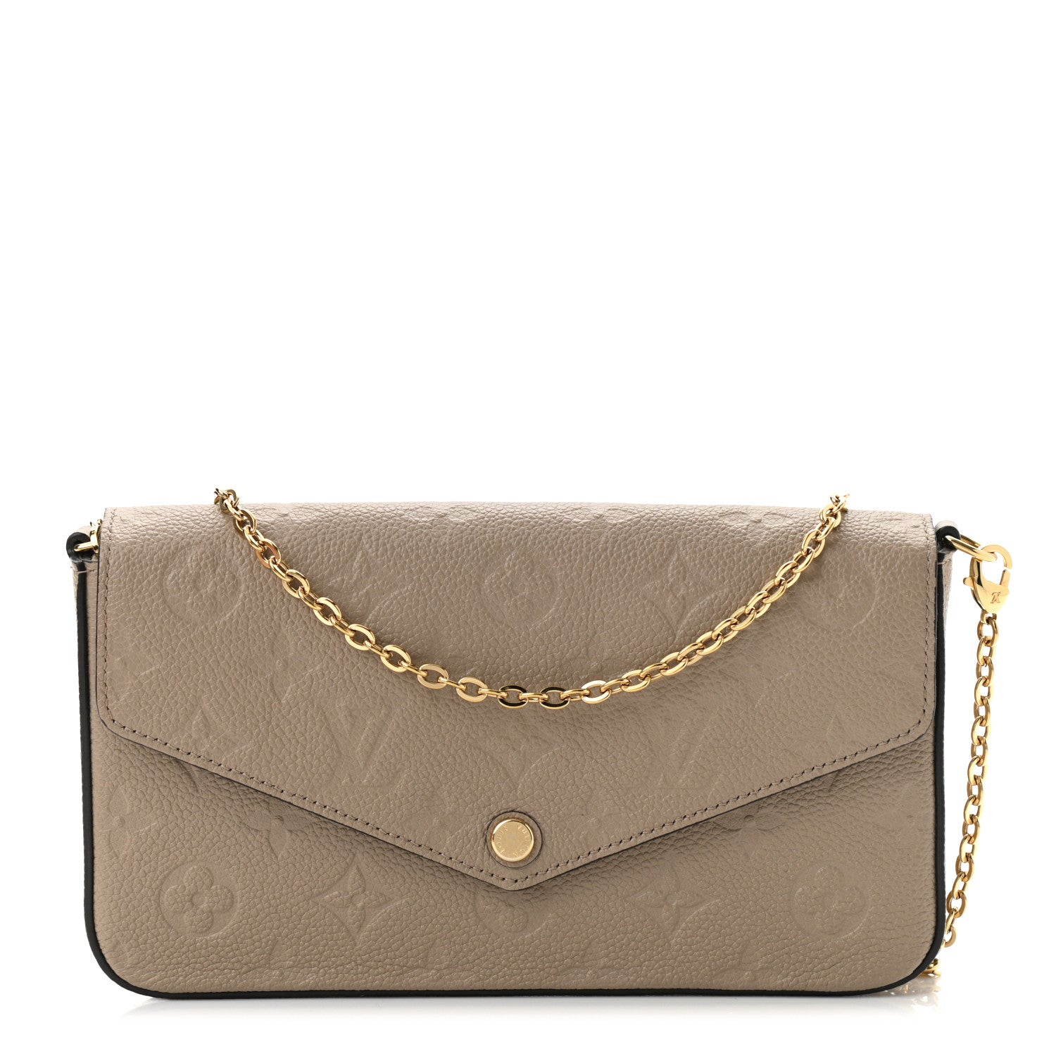 Louis Vuitton Empreinte Pochette Felicie Chain Wallet Tourterelle 3 of 11