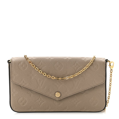 Louis Vuitton Empreinte Pochette Felicie Chain Wallet Tourterelle 3 of 11