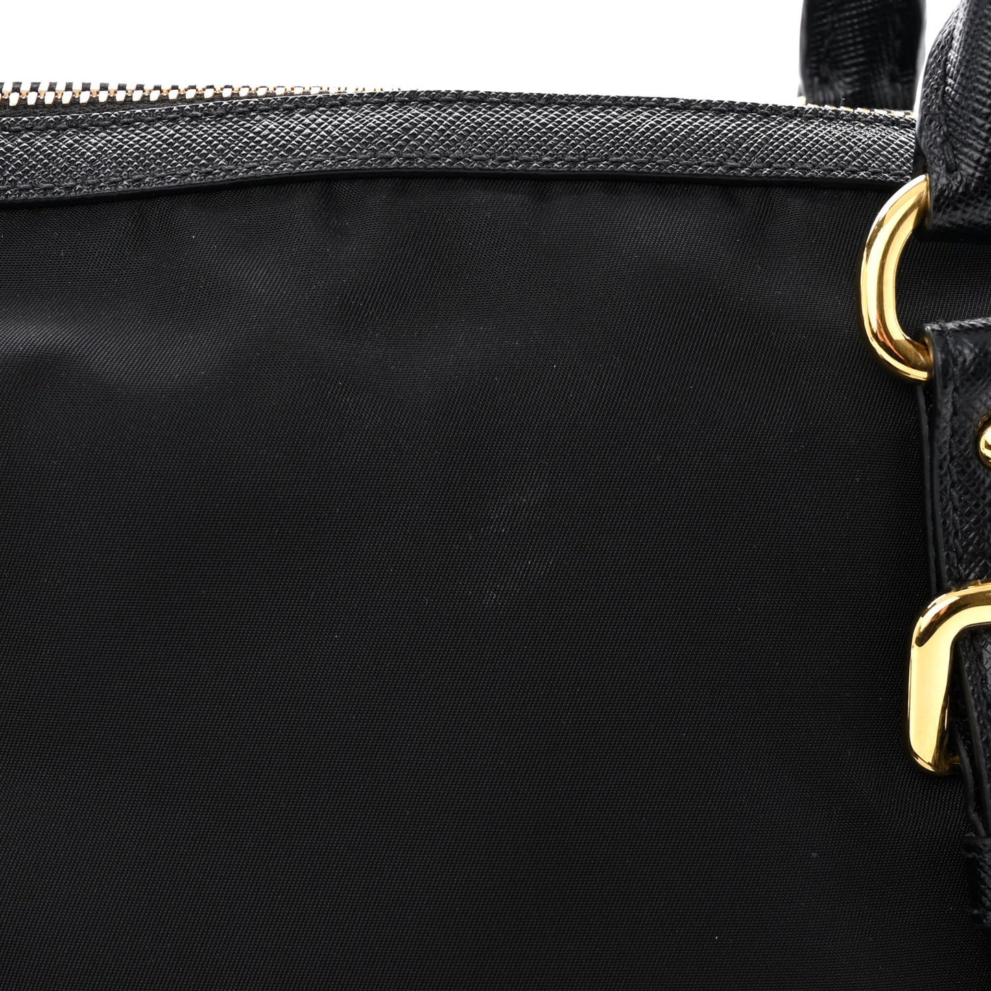 Tessuto Nylon Saffiano Tote Black