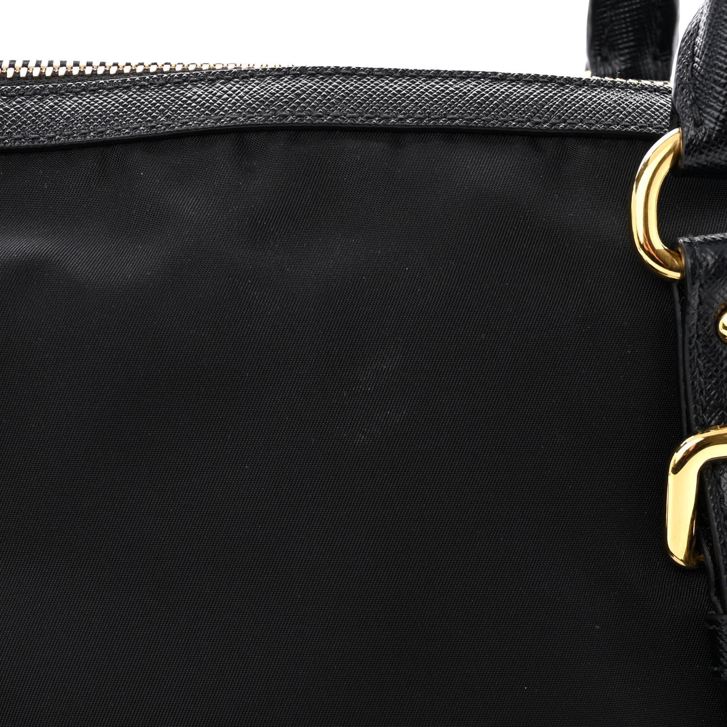 Prada Tessuto Nylon Saffiano Tote Black 13 of 14