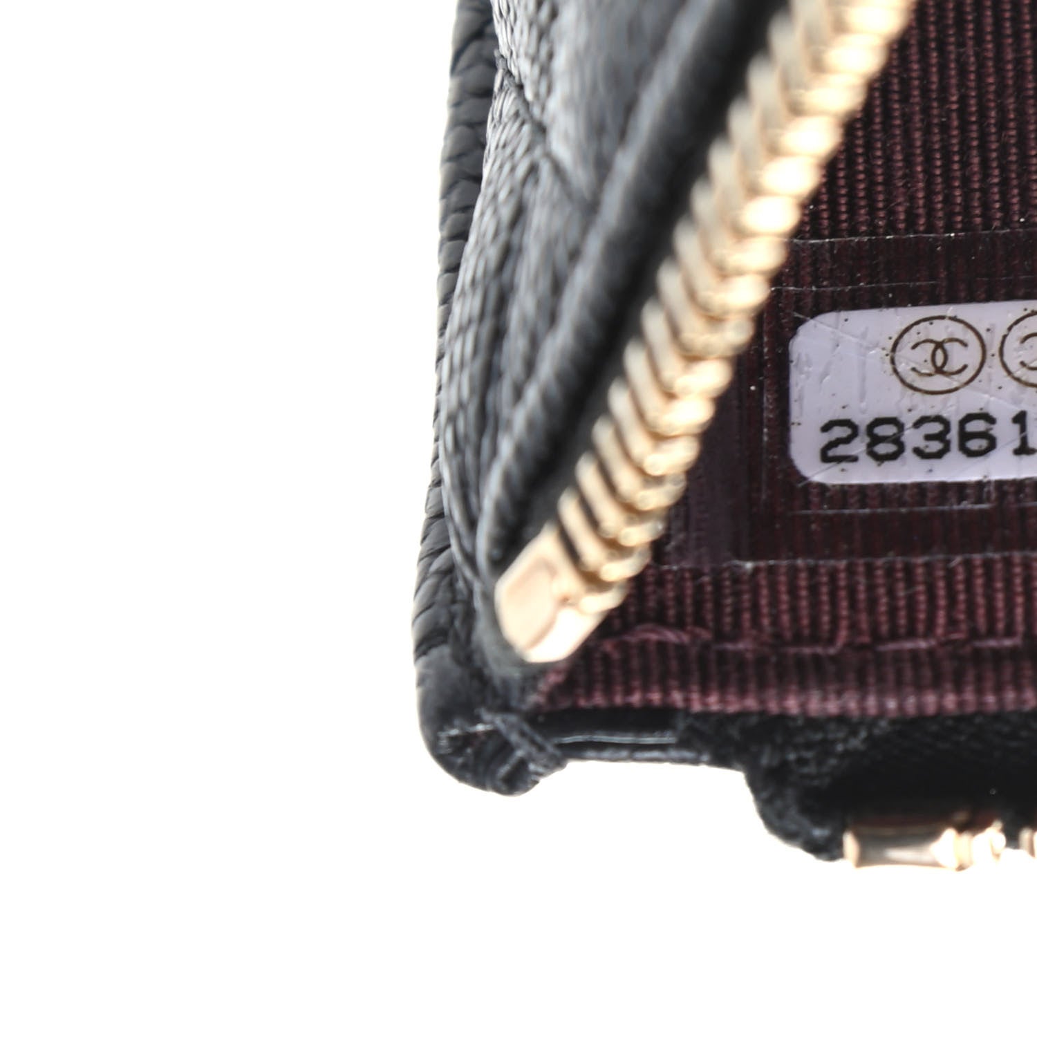 Chanel Caviar Quilted Classic Zip Pouch Black 7 of 7