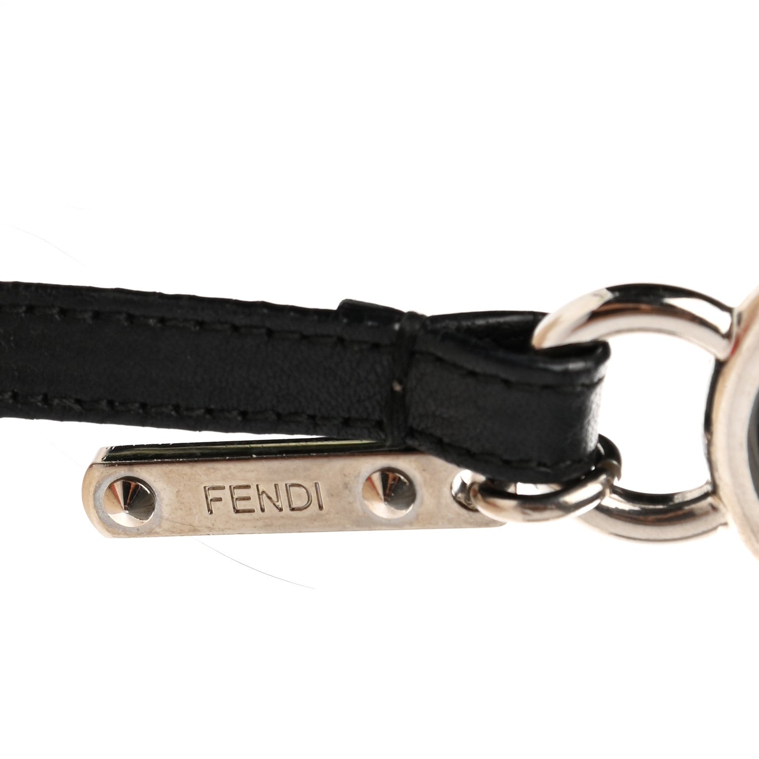 Fendi Mink Fox Rabbit Fur Vitello Flamingo Kurioso Monster Bag Bug Charm Beige Multicolor Black 3 of 4