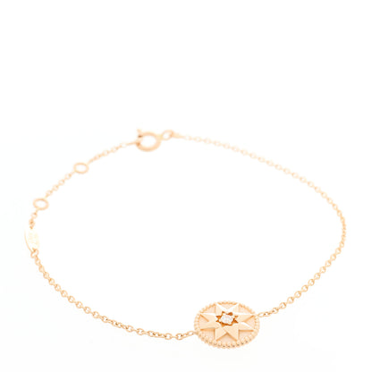 Christian Dior 18K Rose Gold Diamond Pink Opal Rose Des Vents Bracelet 1 of 5
