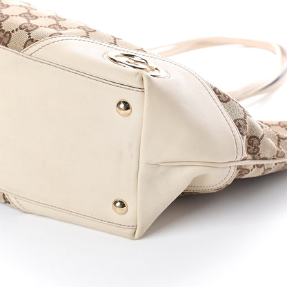 Gucci Monogram Medium New Britt Tote Off White 7 of 7
