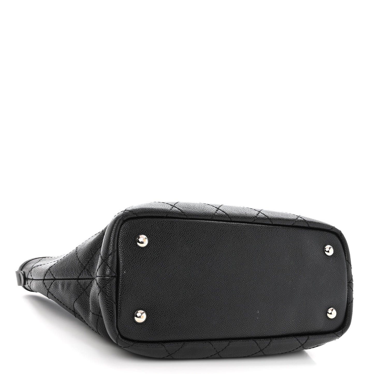 Grained Calfskin Shopping Fever Tote Black