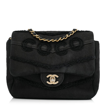 Chanel Denim Coco Flap Black 1 of 21