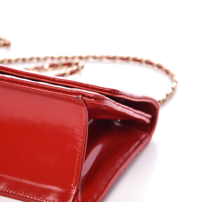 Chanel Glazed Calfskin Quilted East West Flap Red 11 of 13