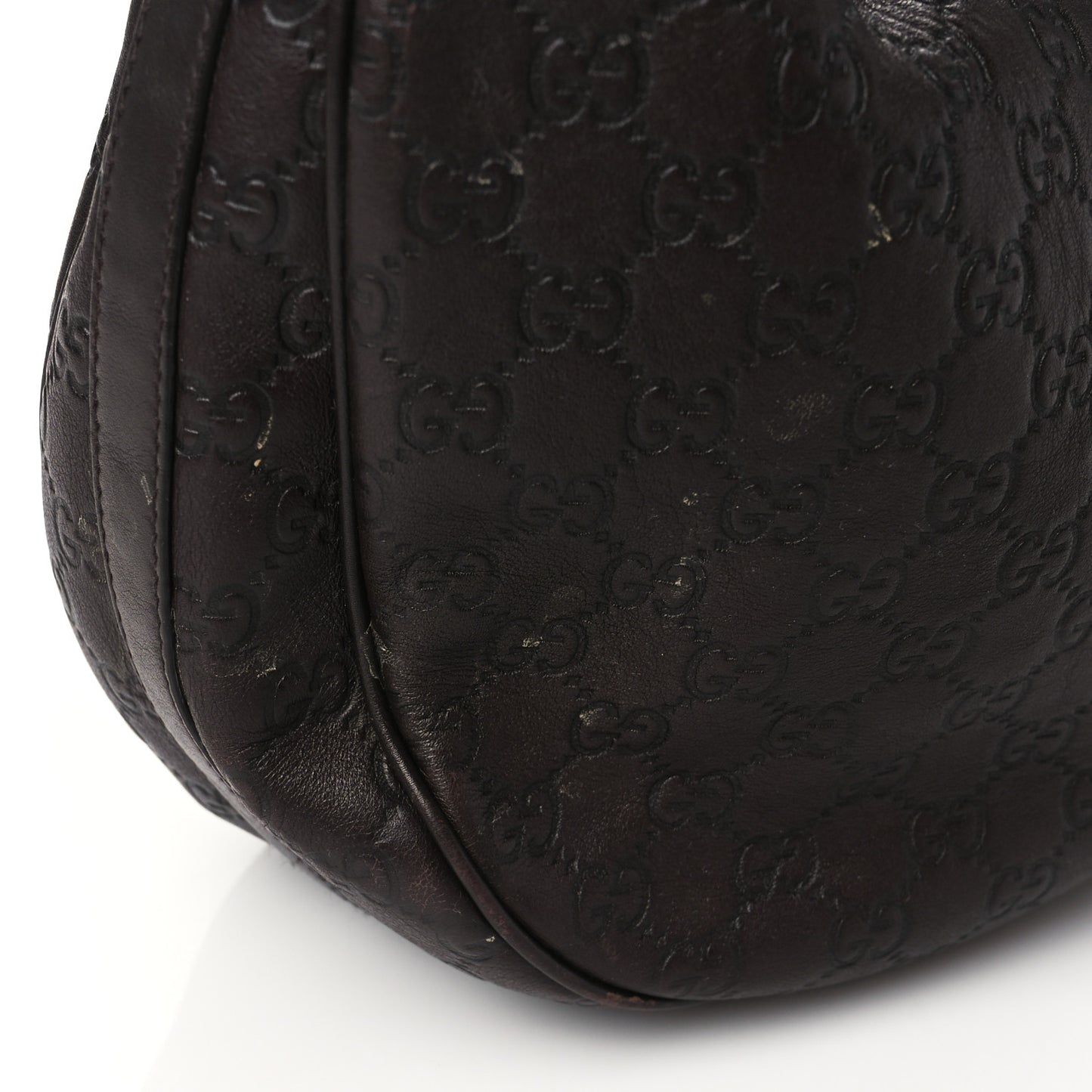 Guccissima Medium GG Twins Hobo Dark Brown