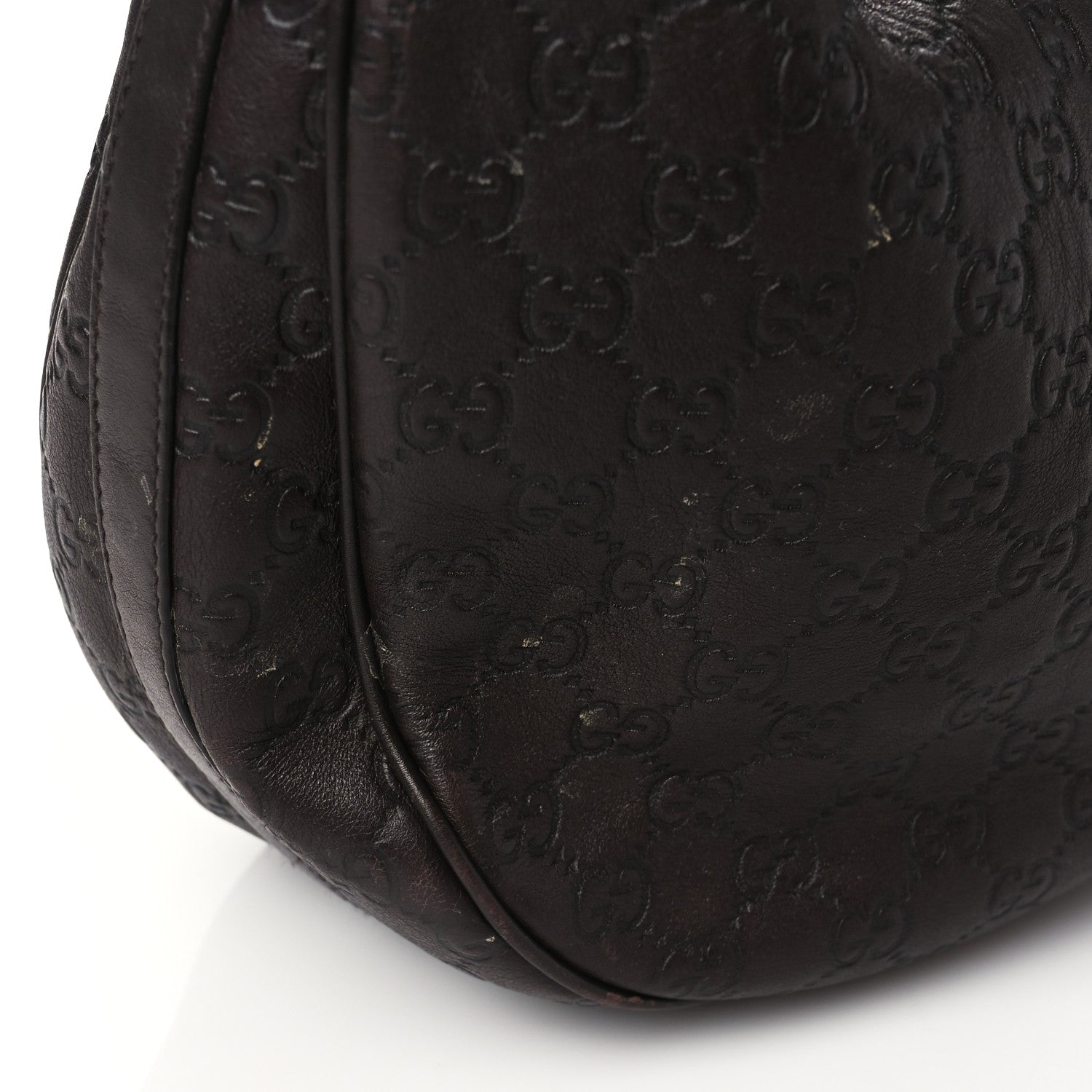 Gucci Guccissima Medium GG Twins Hobo Dark Brown 11 of 12