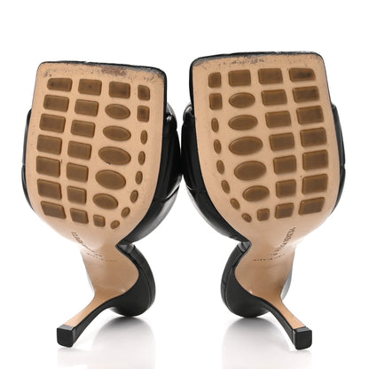 Bottega Veneta Nappa Quilted Rubber Lido Mule Sandals 38 Black 5 of 8