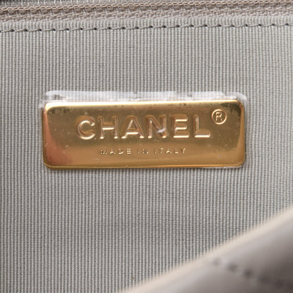 Chanel Lambskin Quilted Medium Chanel 19 Flap Grey 5 of 9