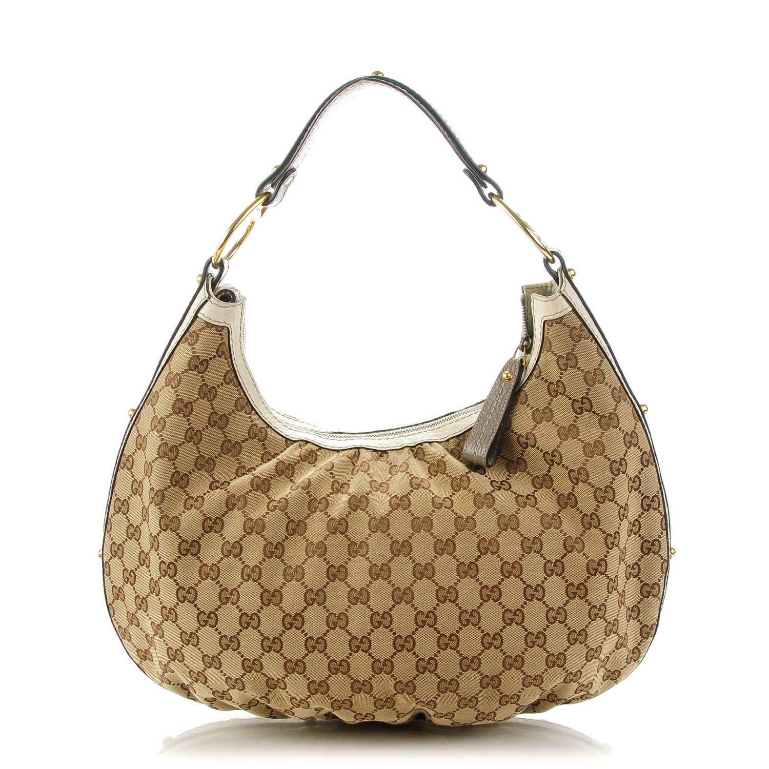 Gucci Monogram Medium Interlocking Hobo Off White 1 of 8