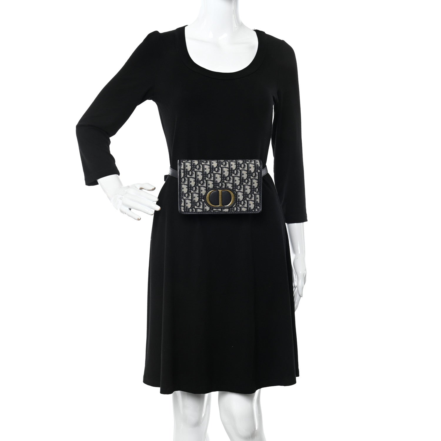 Christian Dior Oblique 30 Montaigne 2-In-1 Pouch Blue 2 of 10