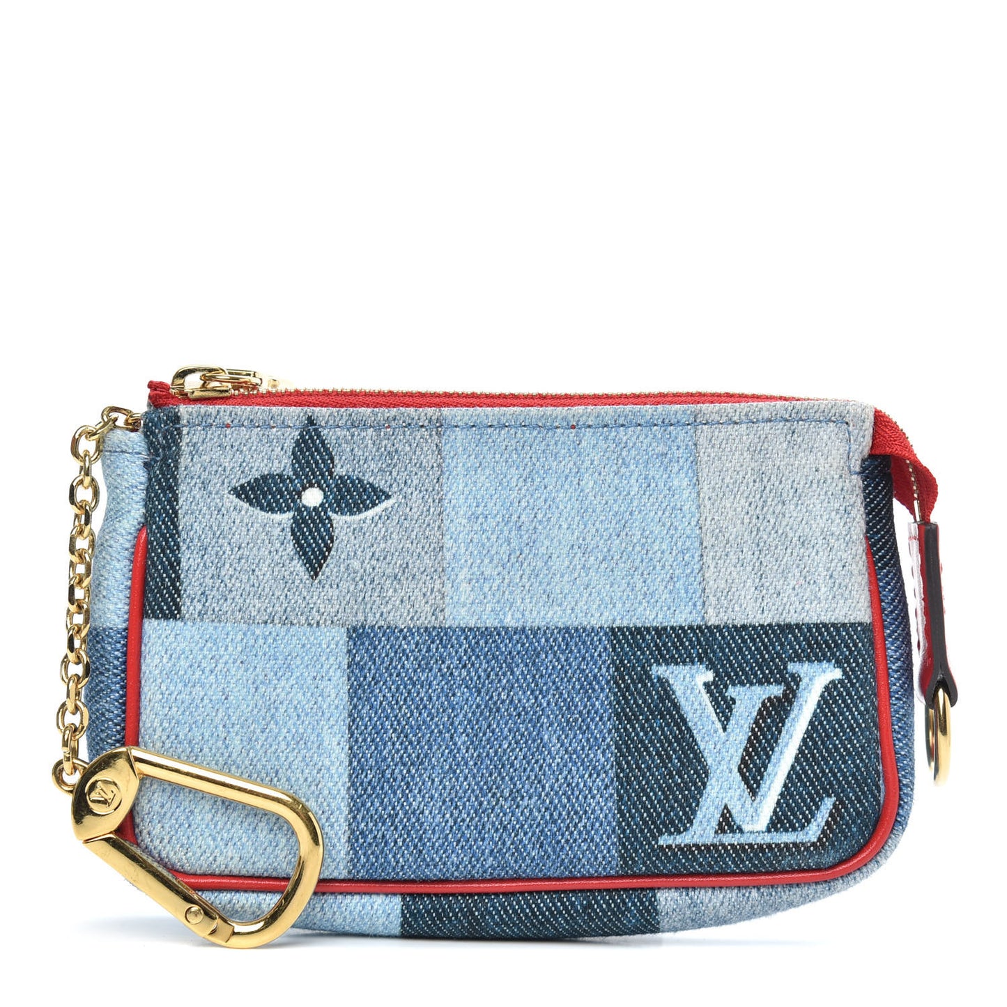 Denim Micro Pochette Accessories Denim Rouge