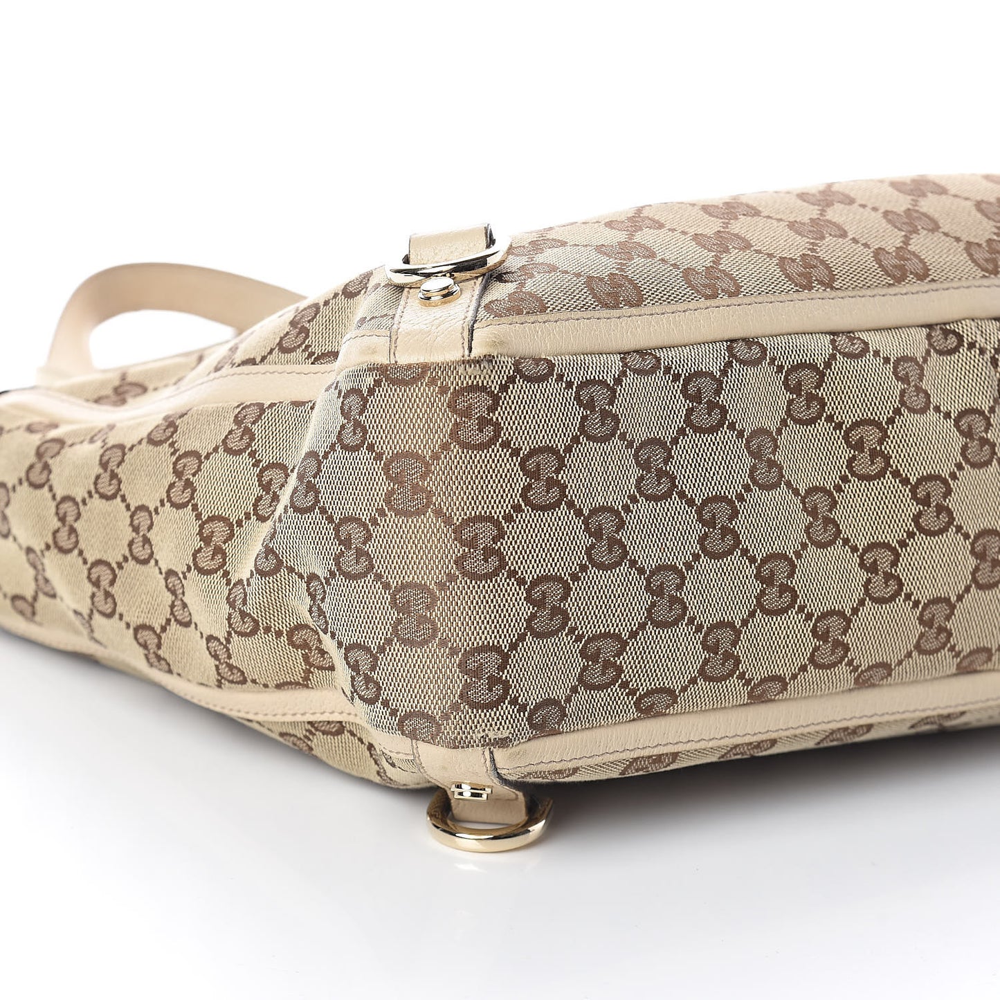 Monogram Medium Abbey Tote White