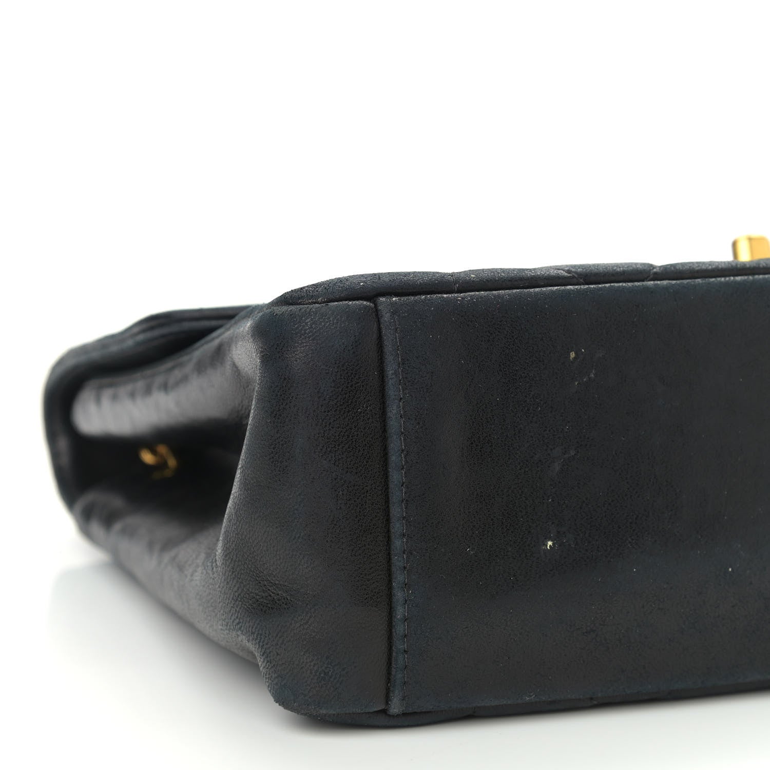 Chanel Lambskin Quilted Medium Single Flap Black 10 of 14