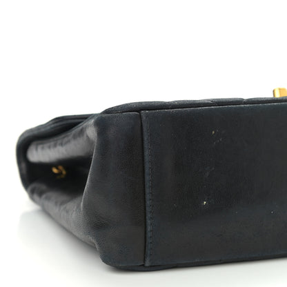 Chanel Lambskin Quilted Medium Single Flap Black 10 of 14