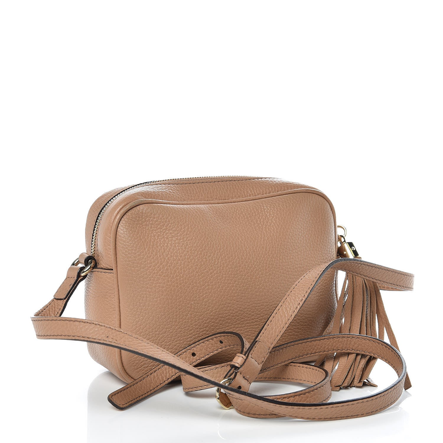 Gucci Pebbled Calfskin Small Soho Disco Bag Rose Beige 3 of 13