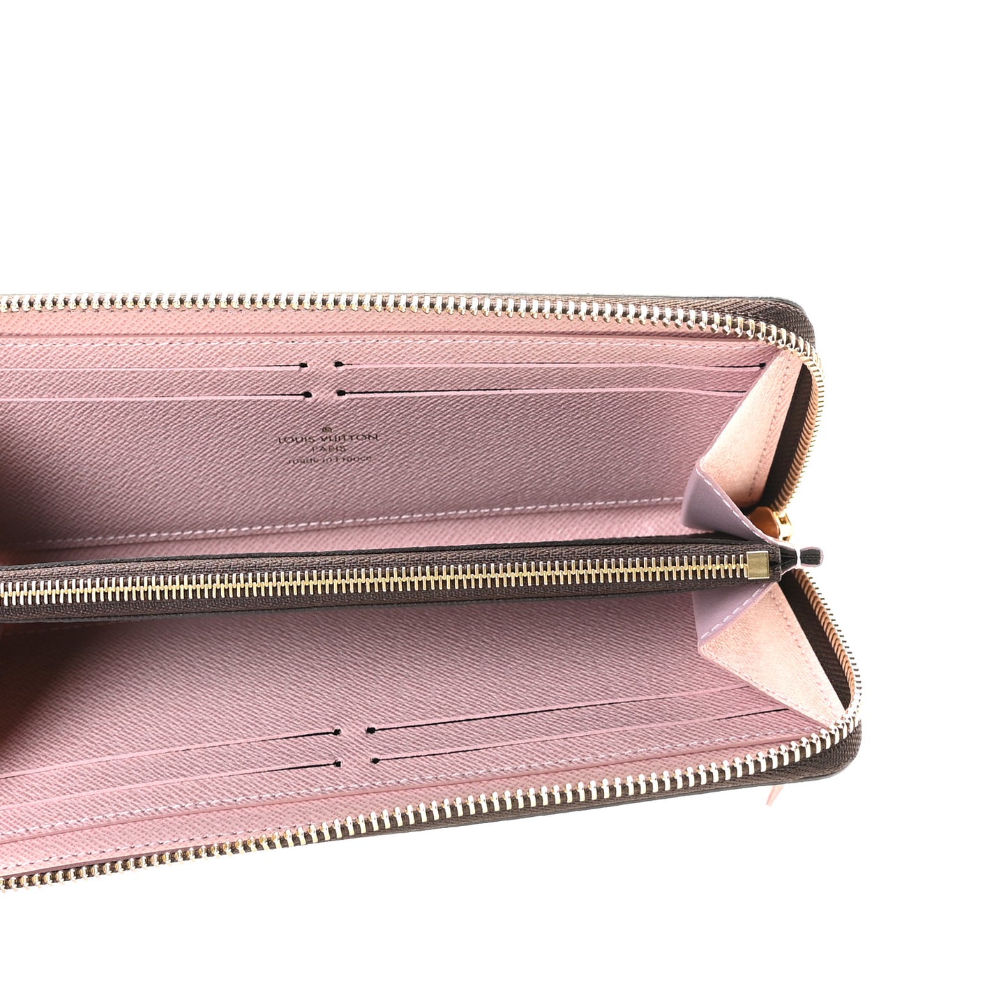 Monogram Clemence Wallet Rose Ballerine