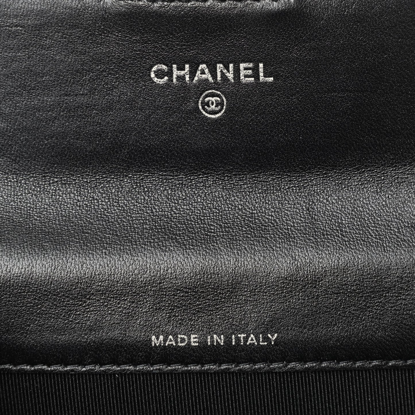 Lambskin Quilted Flap Card Holder Wallet So Black