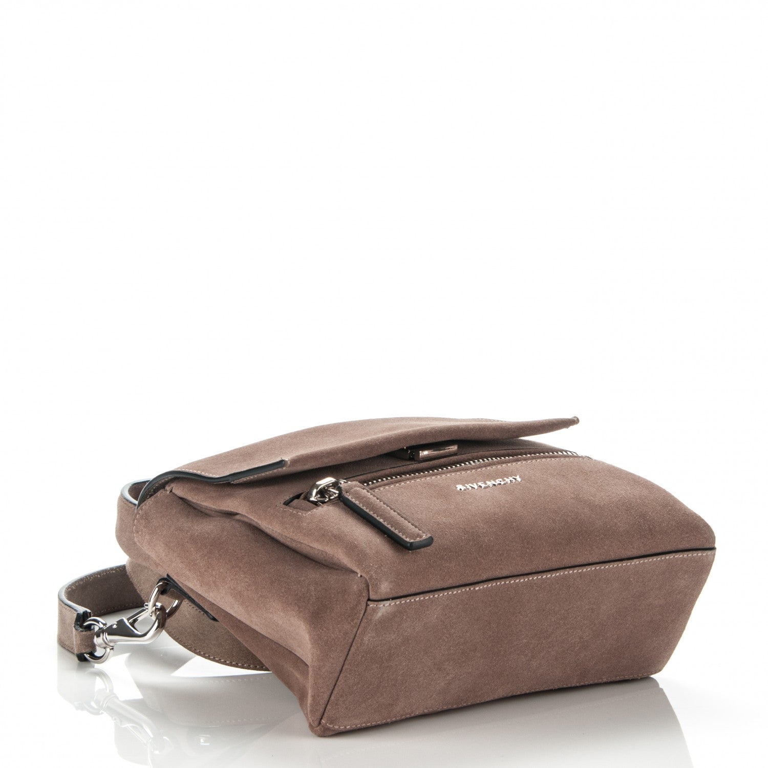 Givenchy Suede Mini Pandora Pure Flap Bag Taupe 4 of 7