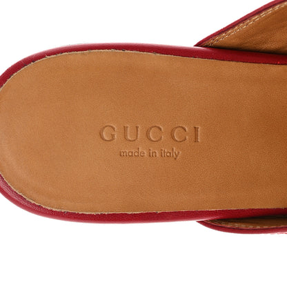 Gucci Malaga Kid Womens Princetown Slippers 37 Hibiscus Red 7 of 10