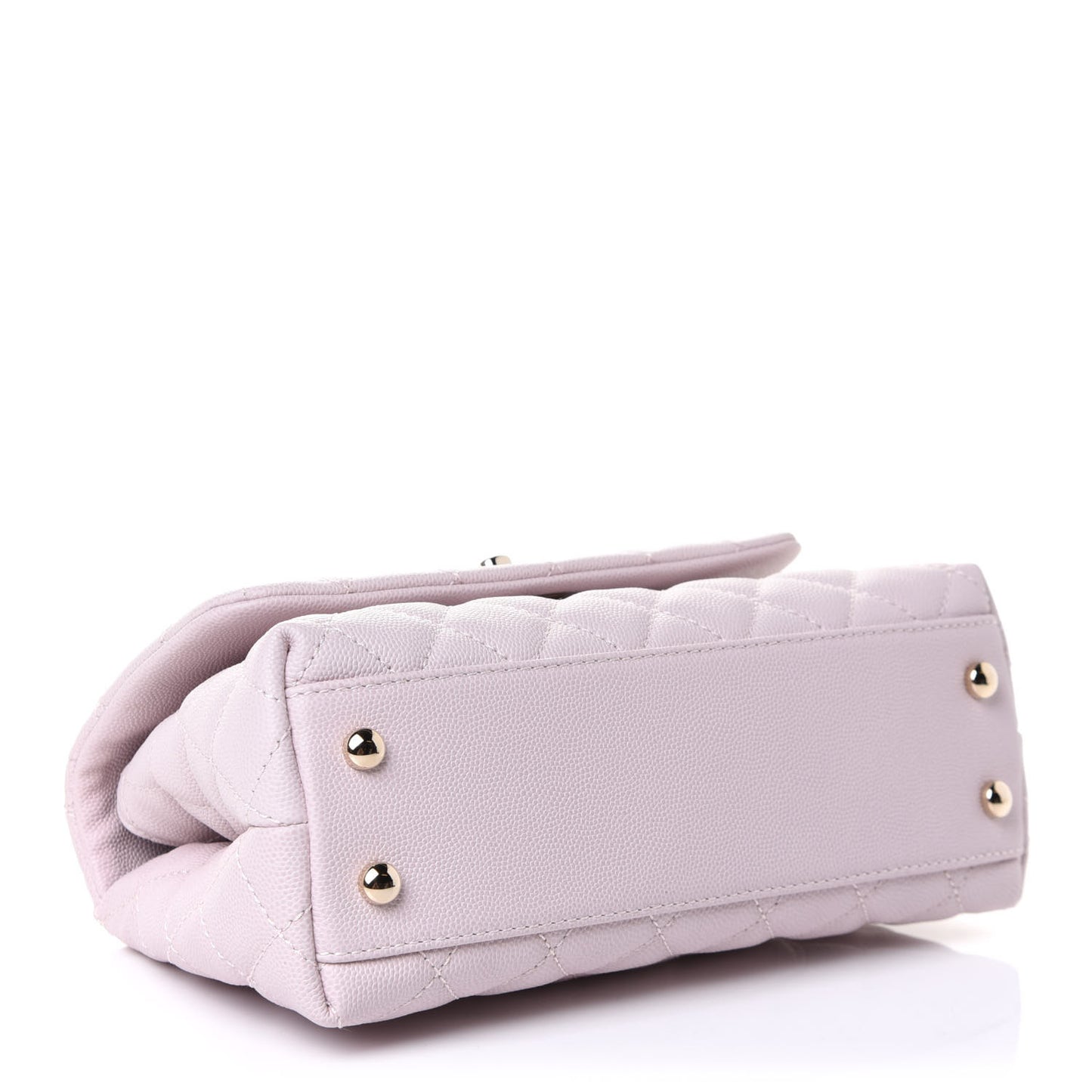 Caviar Quilted Mini Coco Handle Flap Lilas Lilac