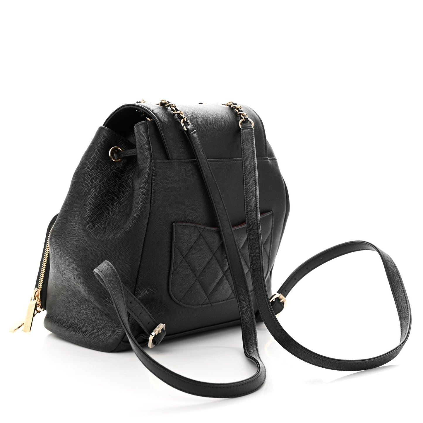 Caviar Quilted Business Affinity Backpack Black