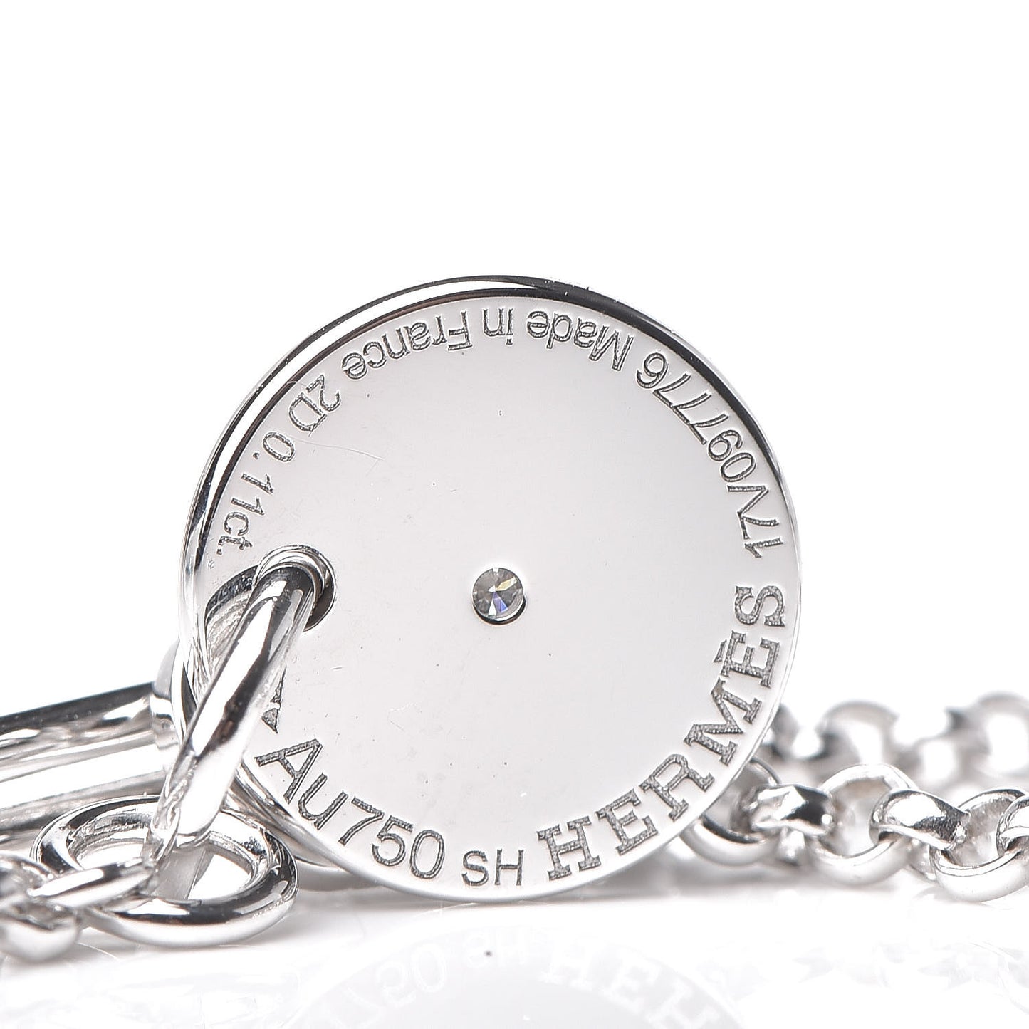 18K White Gold Diamond Gambade Bracelet