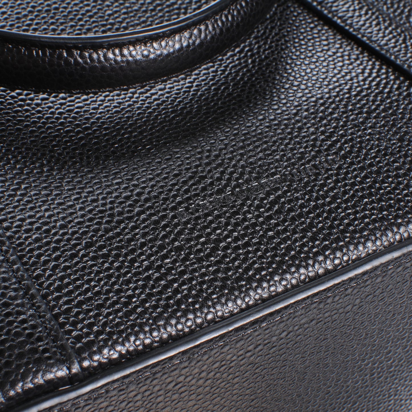 Leather Dimanche Satchel Black
