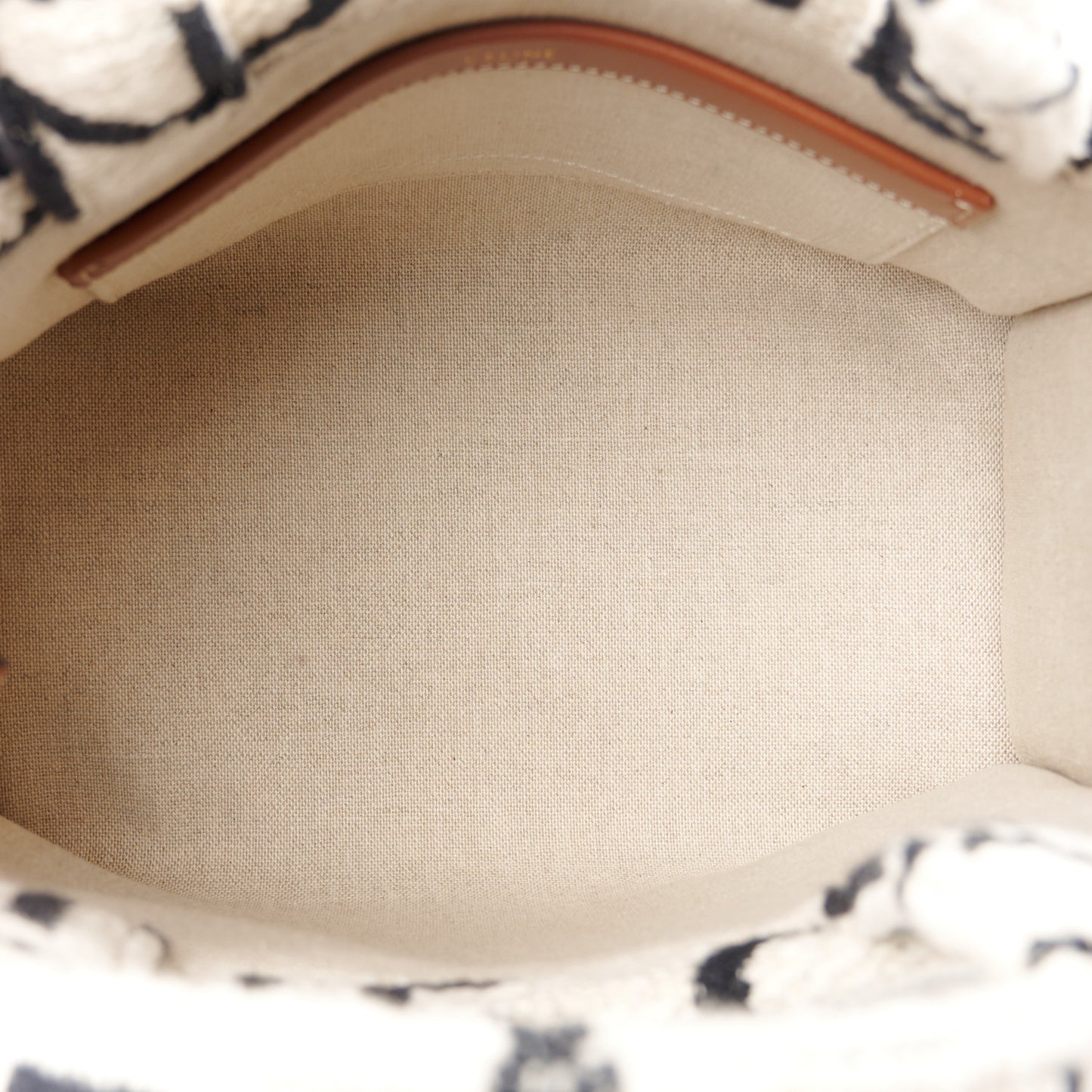 Canvas Small All Over Cabas Thais White Black
