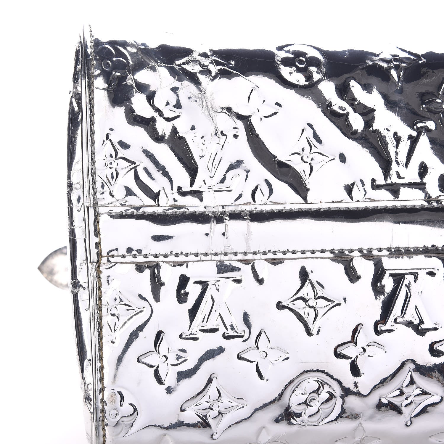 Louis Vuitton Monogram Miroir Speedy 30 Silver 16 of 20