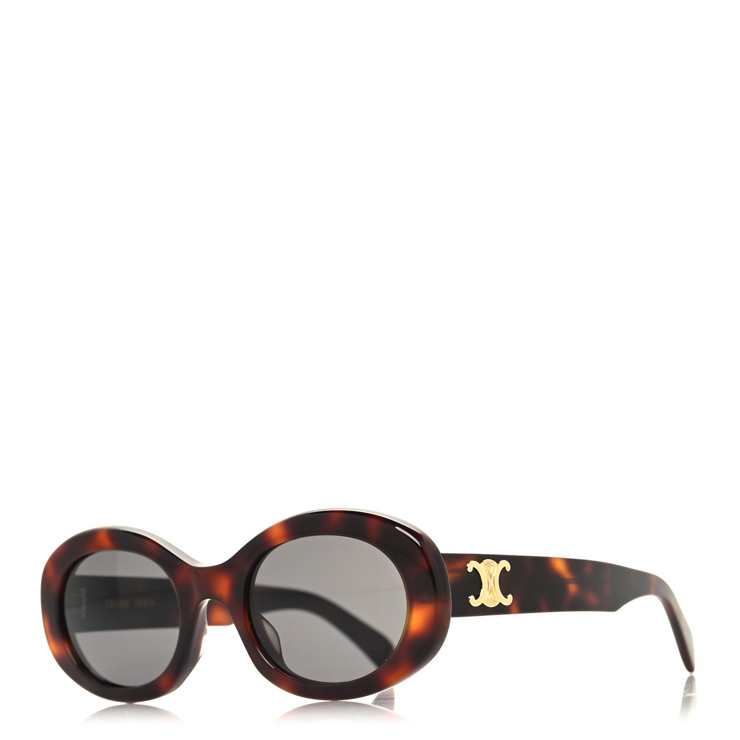 Celine Acetate Triomphe 01 Sunglasses CL 40194U Tortoise 1 of 7