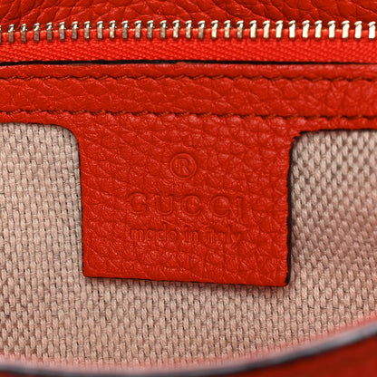 Gucci Pebbled Calfskin Medium Soho Chain Shoulder Bag Sun Orange 6 of 11
