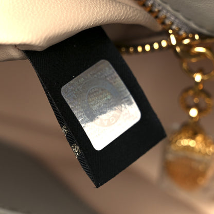Bulgari Calfskin Matelasse Mini Serpenti Cabochon Crossbody Bag Grey 7 of 11