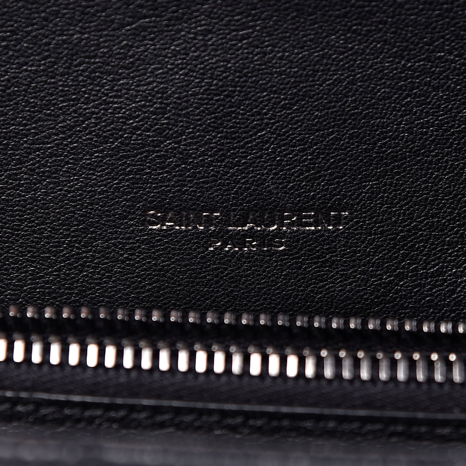 Saint Laurent Sheepskin Matelasse Chevron Monogram Large College Satchel Black 6 of 11