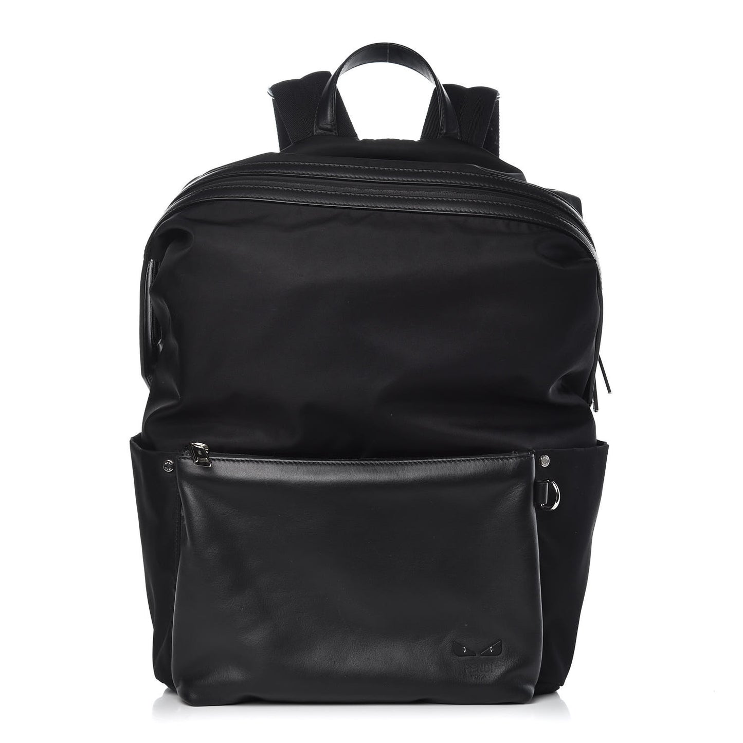 Nylon Vitello Century Opaco Mini Bug Eyes Backpack Black