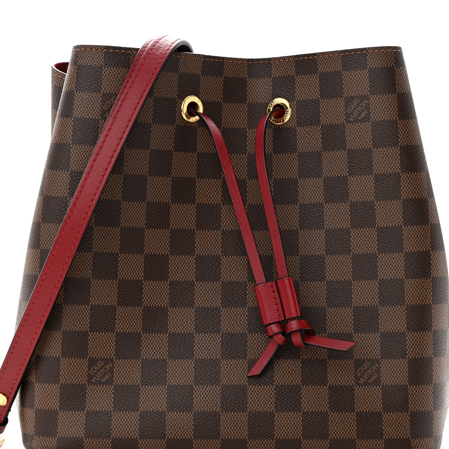 Damier Ebene Neonoe MM Cherry Berry