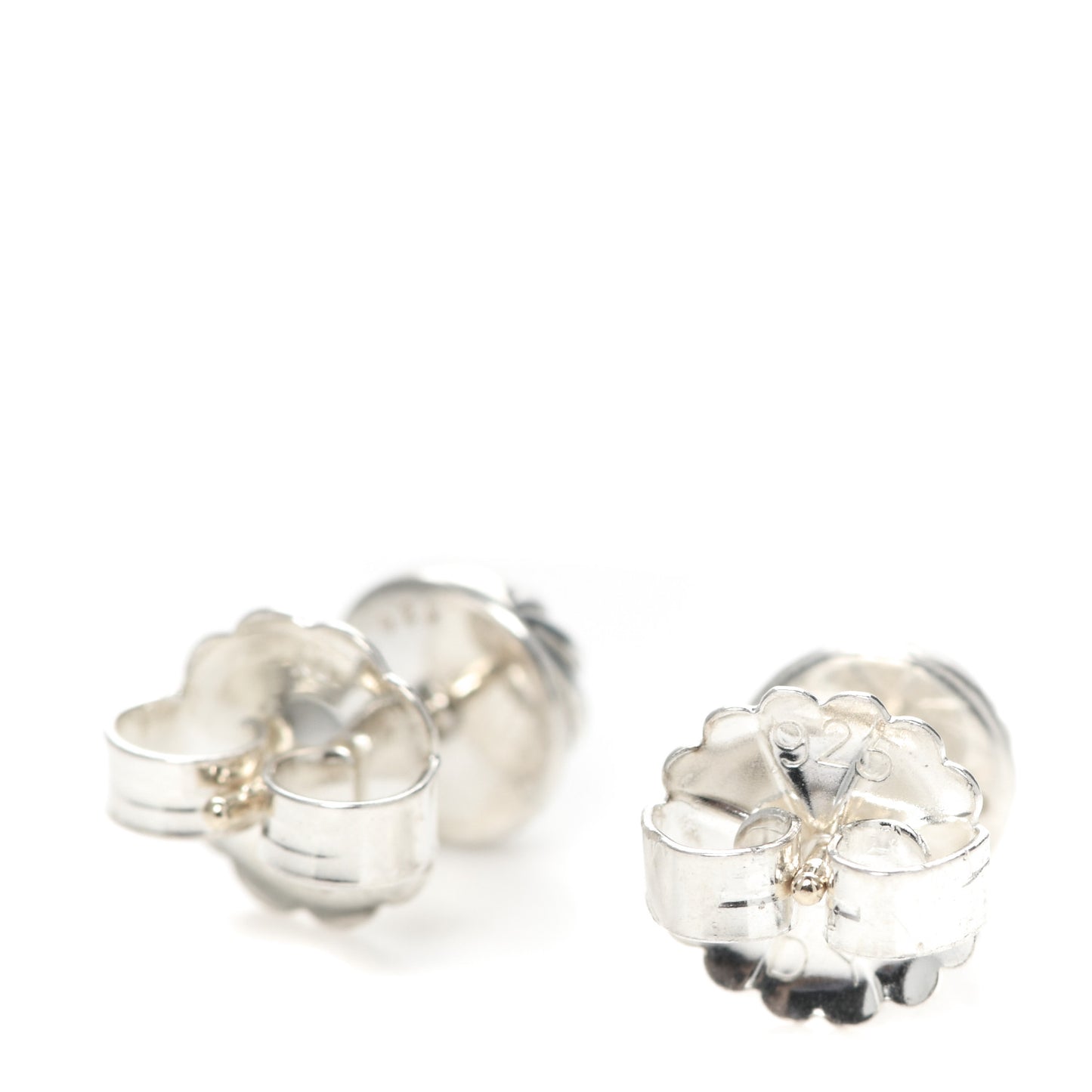 Sterling Silver 8mm Sculpted Cable Stud Earrings