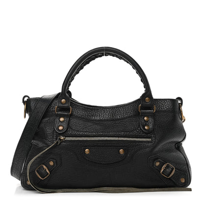 Balenciaga Pebbled Caribou Classic Hardware First Black 1 of 14