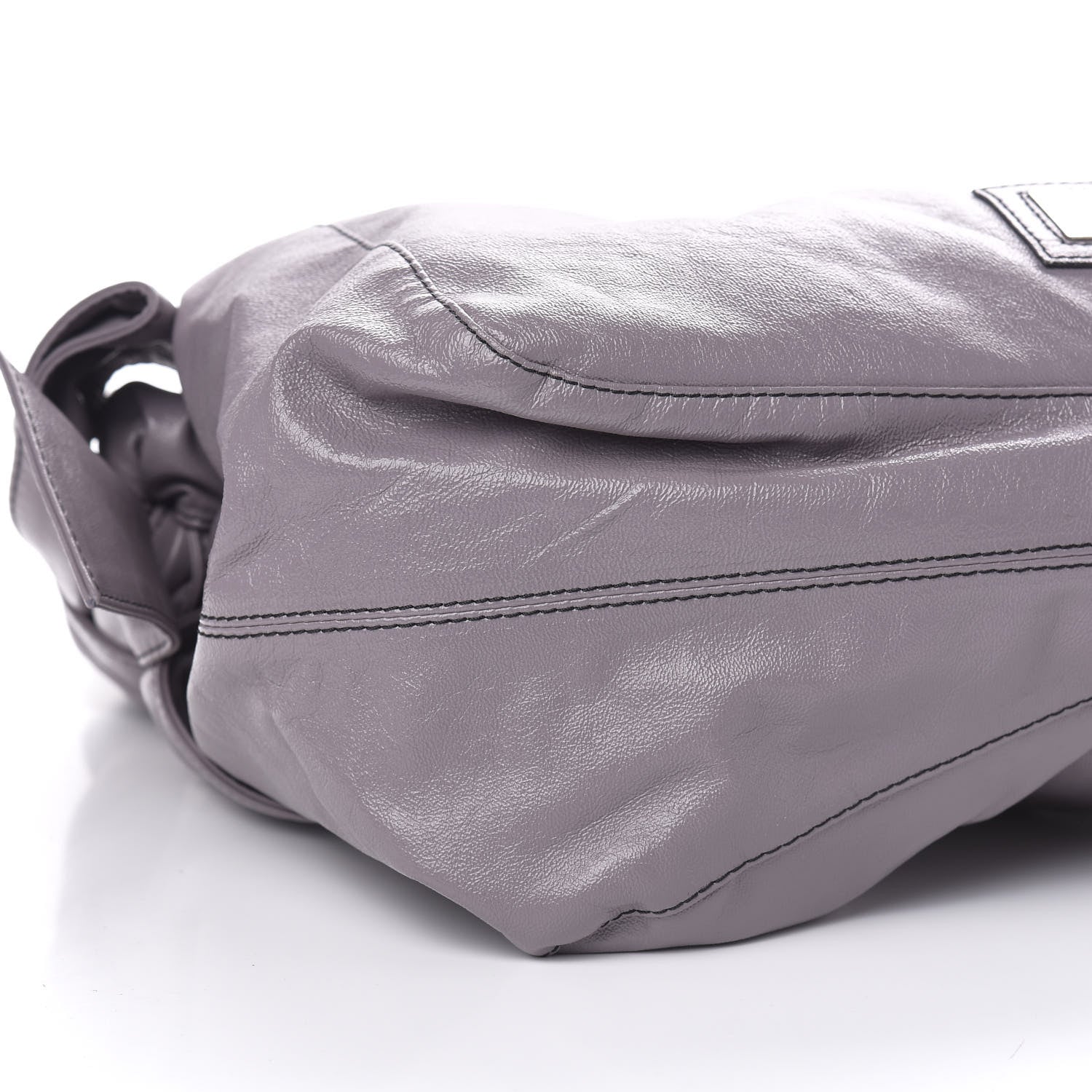 Valentino Garavani Patent Lacca Large Nuage Bow Hobo Lilac 8 of 10
