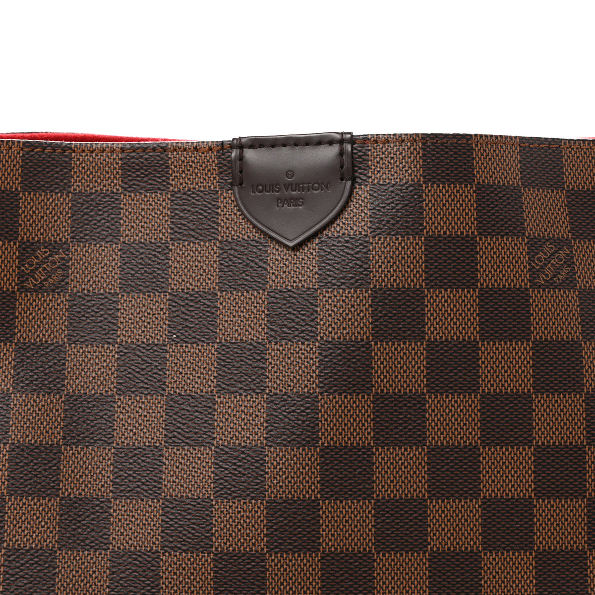 Damier Ebene Caissa Hobo Cherry
